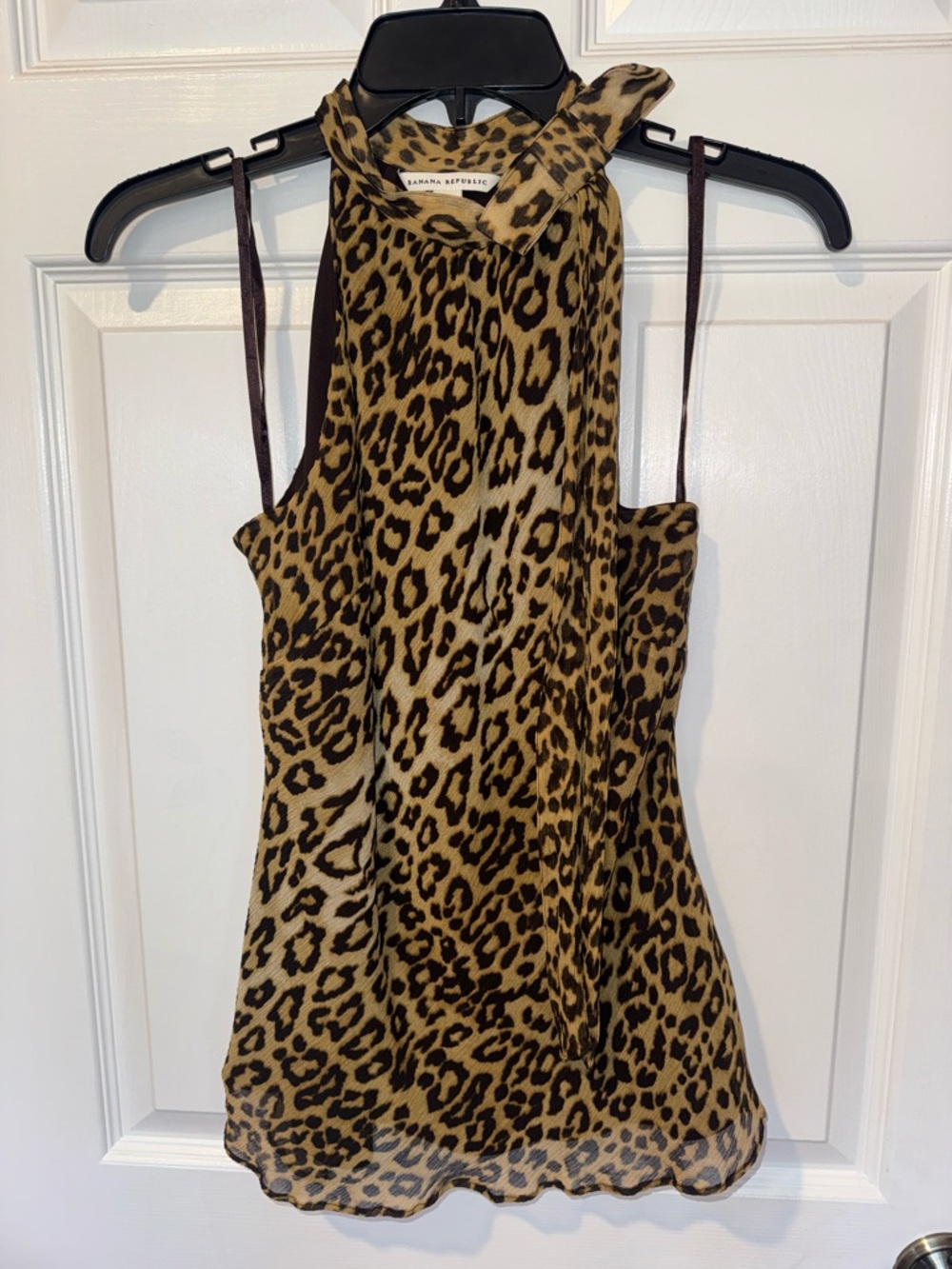 Banana Republic Leopard Print Halter